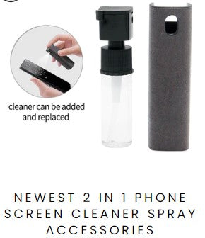 Newest 2 In 1 Phone Screen Cleaner Spray Accessories