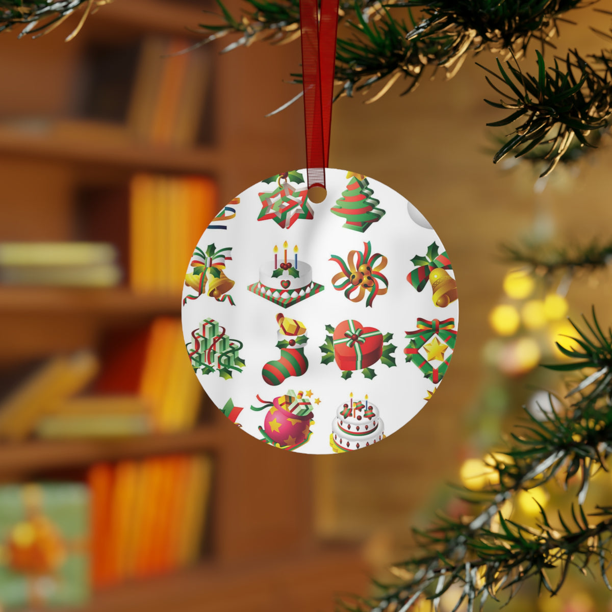 Metal Ornaments Decorations For Christmas Holiday Seasons Family Gathering Festive Season Gifts Gift Giving Yuletide Season