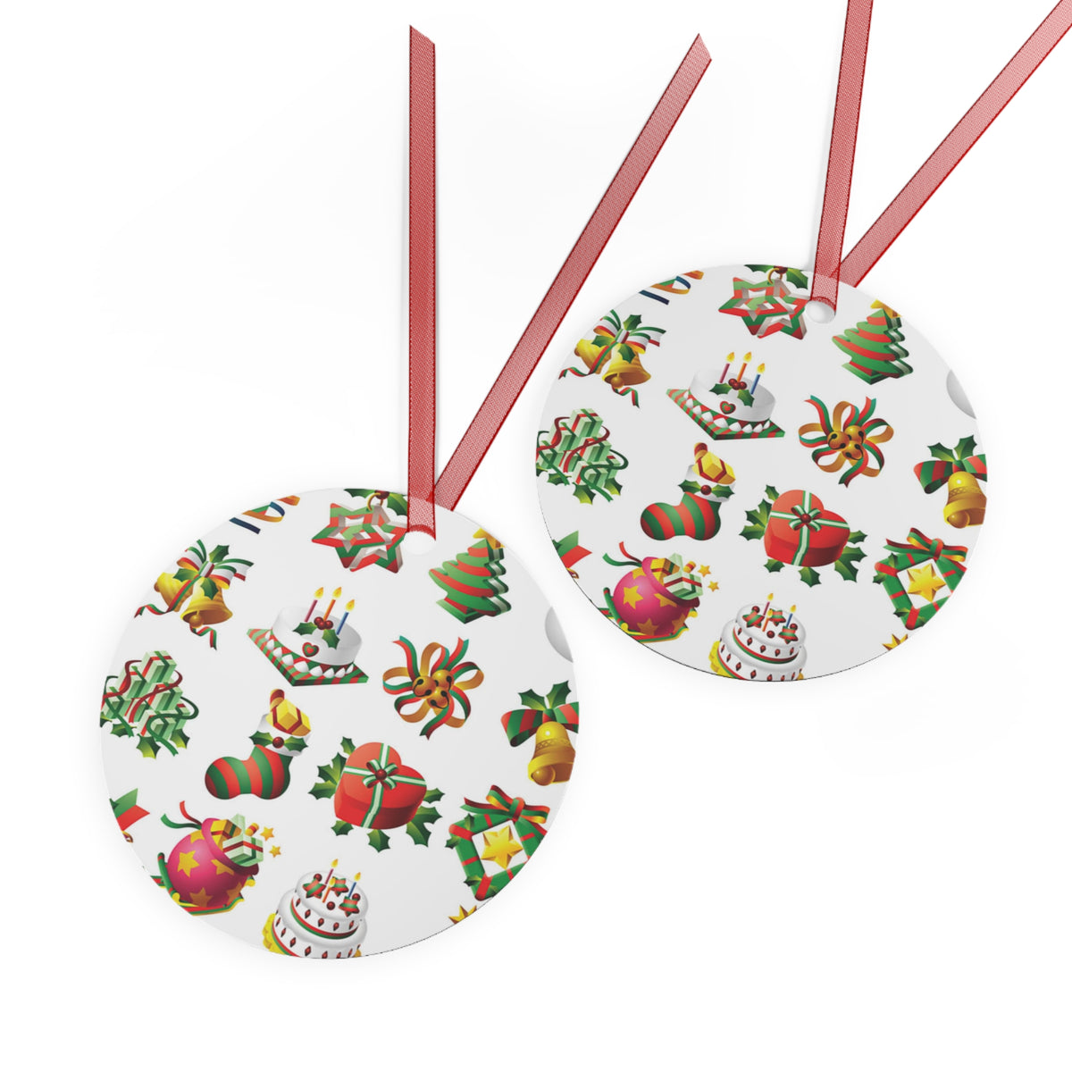 Metal Ornaments Decorations For Christmas Holiday Seasons Family Gathering Festive Season Gifts Gift Giving Yuletide Season