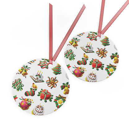 Metal Ornaments Decorations For Christmas Holiday Seasons Family Gathering Festive Season Gifts Gift Giving Yuletide Season