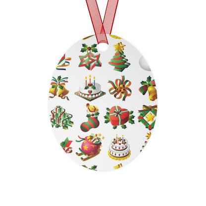 Metal Ornaments Decorations For Christmas Holiday Seasons Family Gathering Festive Season Gifts Gift Giving Yuletide Season