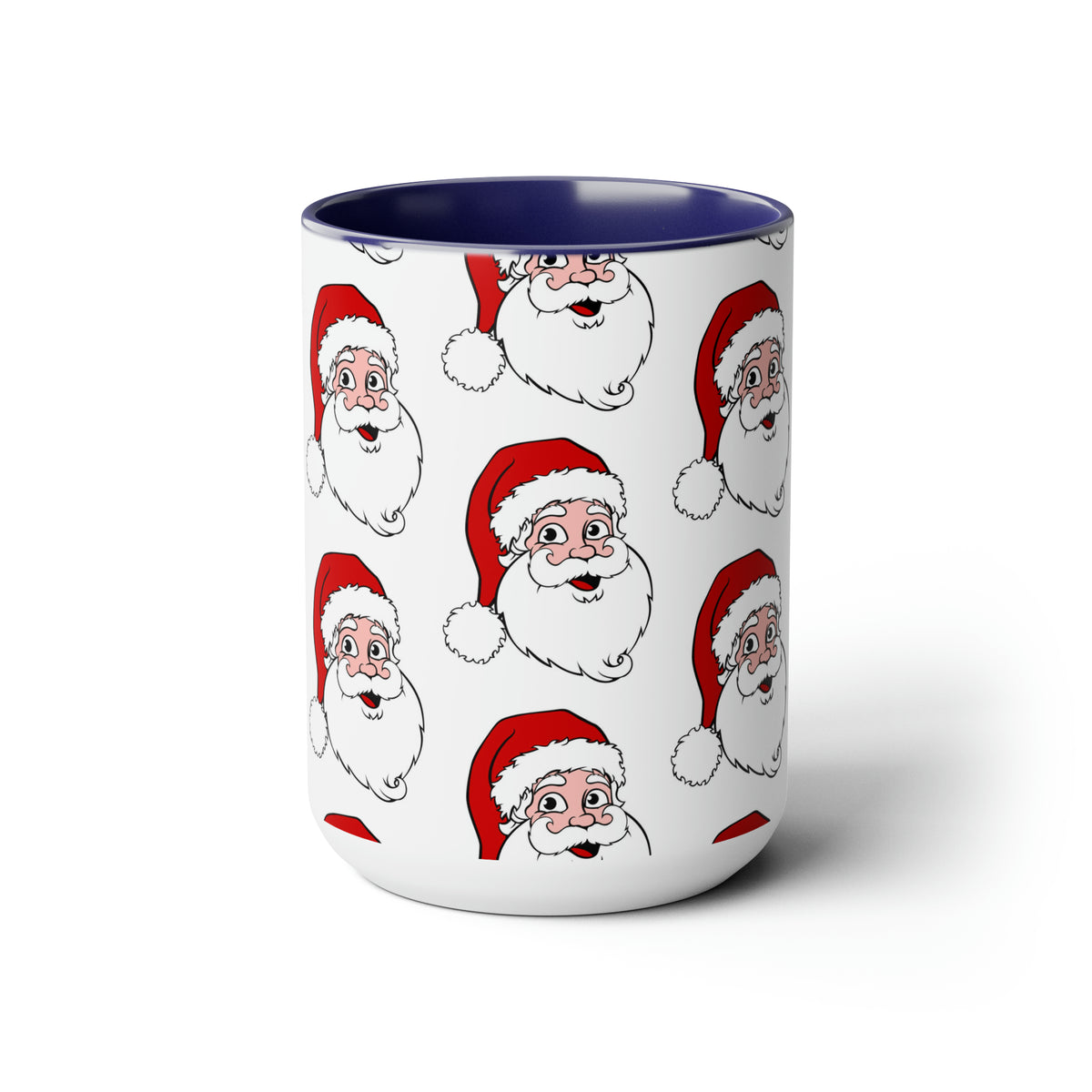 Two-Tone Coffee Mugs, 15oz Christmas Mug Holiday Season Gift Giving Family Gathering Yuletides Season Family Gifts Christmas Day Cup