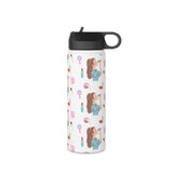 " It's A Girl Thing " Ladies Women Stainless Steel Water Bottle, Standard Lid Portable Travel Drinkware