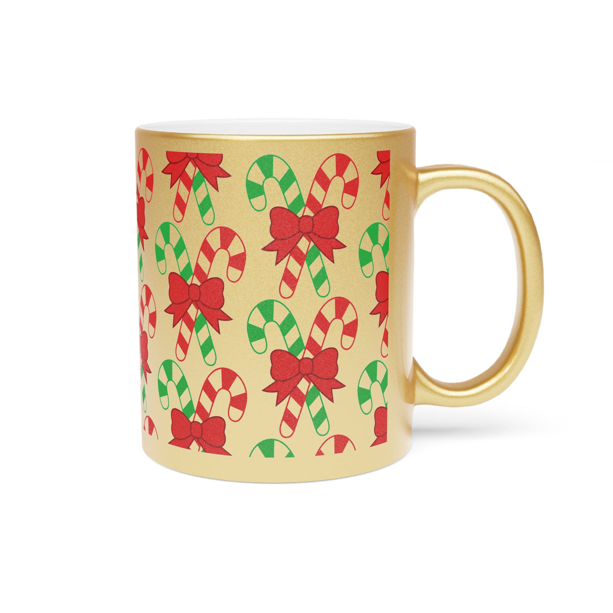 Metallic Mug (Silver\Gold) Christmas Mug Holiday Season Gift Giving Family Gathering Yuletides Season Family Gifts Christmas Day Cup