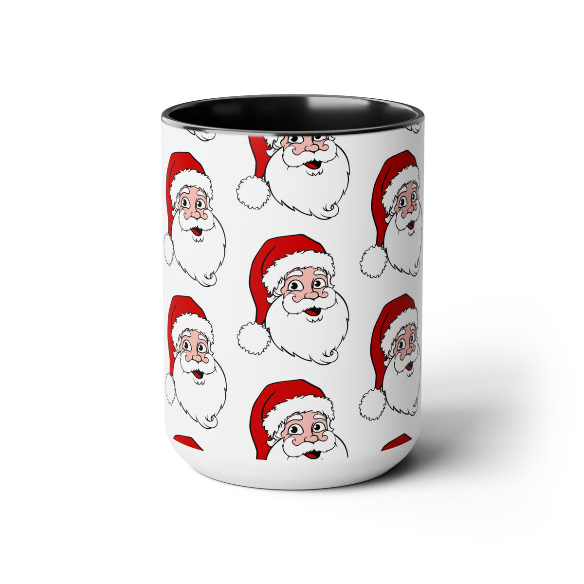 Two-Tone Coffee Mugs, 15oz Christmas Mug Holiday Season Gift Giving Family Gathering Yuletides Season Family Gifts Christmas Day Cup