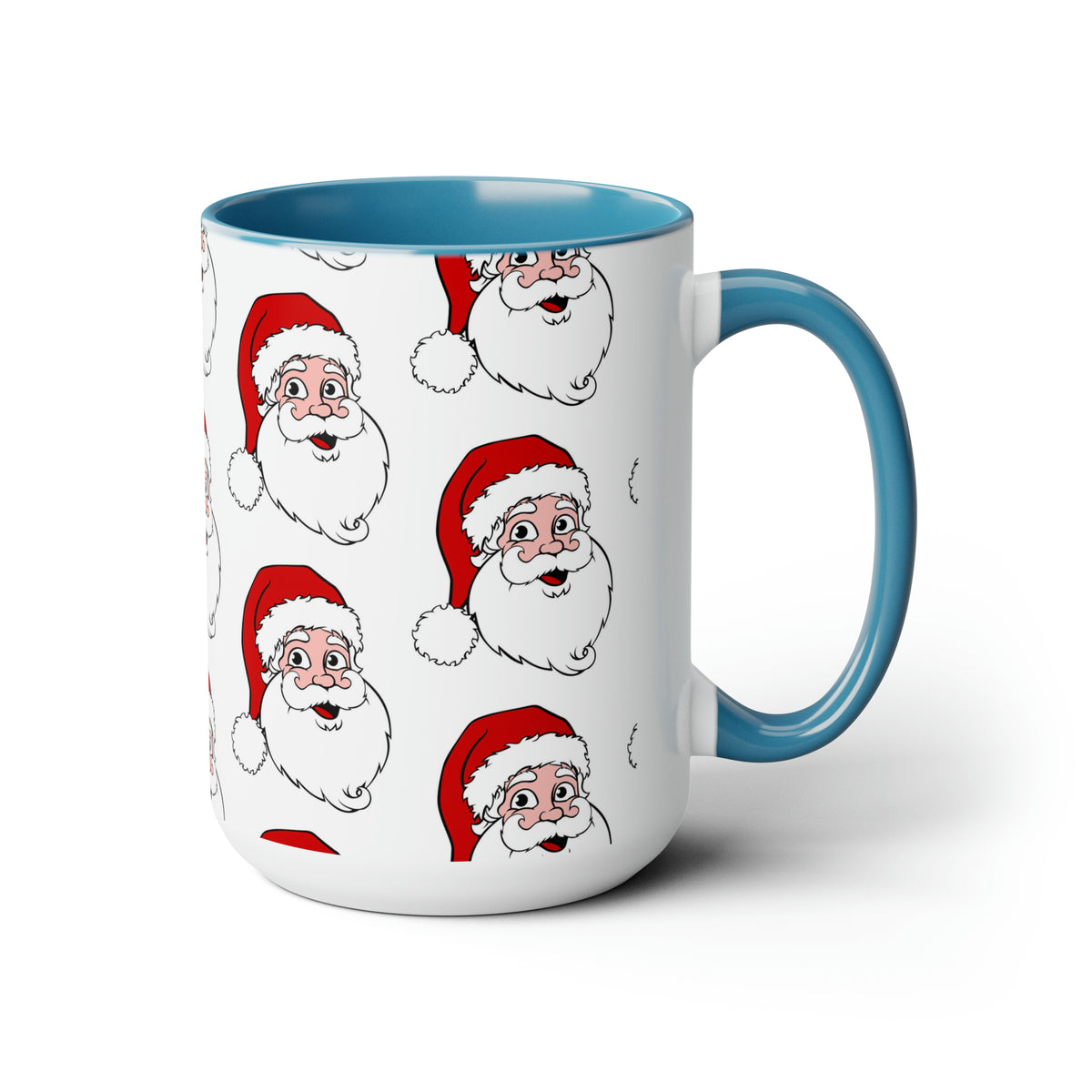 Two-Tone Coffee Mugs, 15oz Christmas Mug Holiday Season Gift Giving Family Gathering Yuletides Season Family Gifts Christmas Day Cup