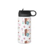 " It's A Girl Thing " Ladies Women Stainless Steel Water Bottle, Standard Lid Portable Travel Drinkware