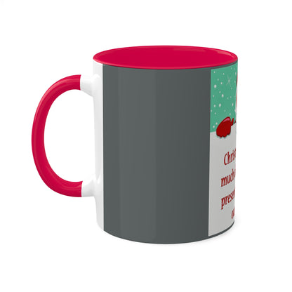 Colorful Mugs, 11oz Christmas Mug Holiday Season Gift Giving Family Gathering Yuletides Season Family Gifts Christmas Day Cup