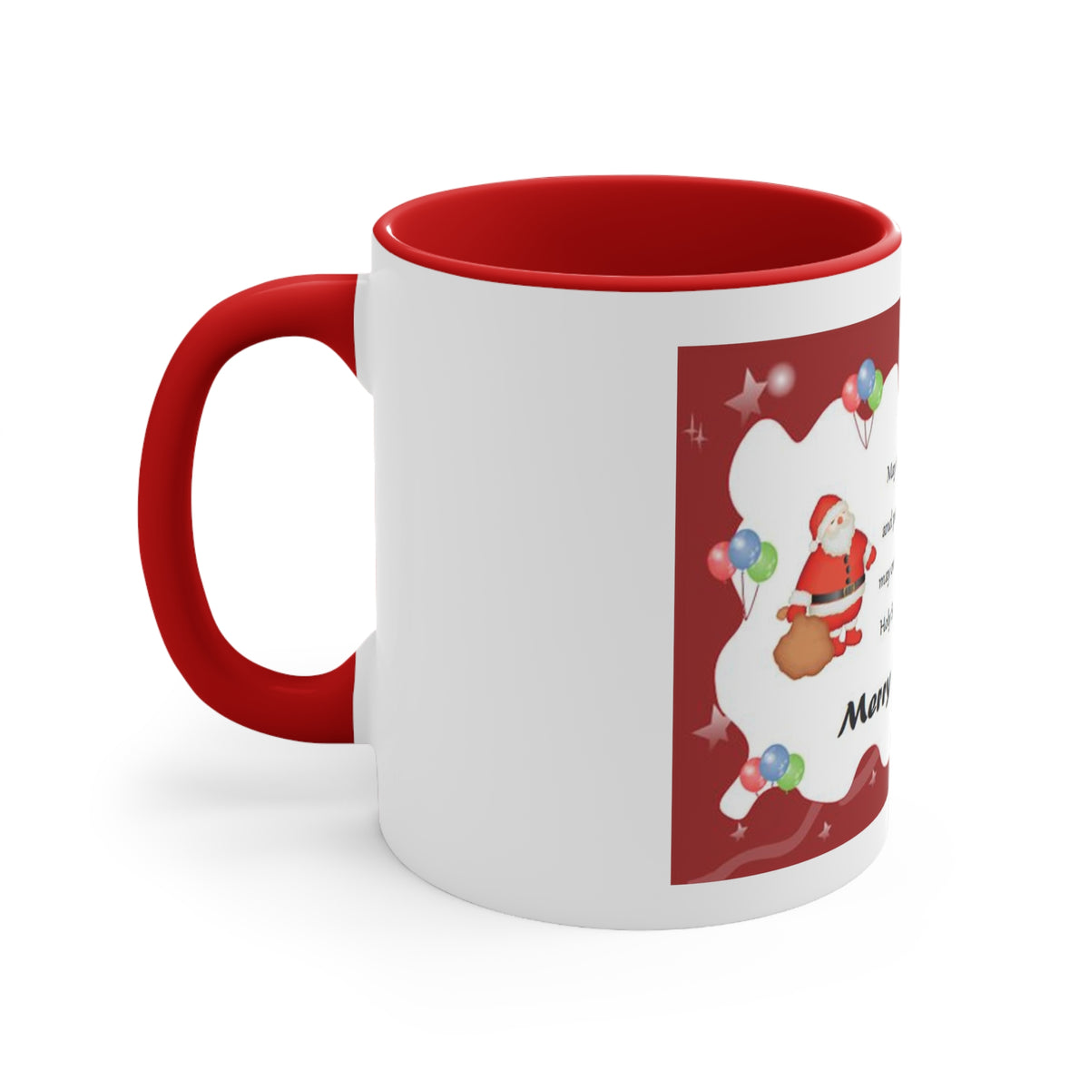 Accent Coffee Mug, 11oz Christmas Mug Holiday Season Gift Giving Family Gathering Yuletides Season Family Gifts Christmas Day Cup