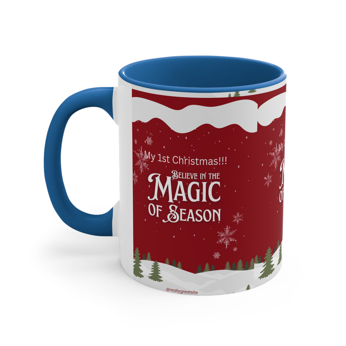 Accent Coffee Mug, 11oz Merry Christmas Holiday Gifts Christmas Holiday Season Gift Giving Family Gathering Yuletides Season Family Gifts Christmas Day Candle