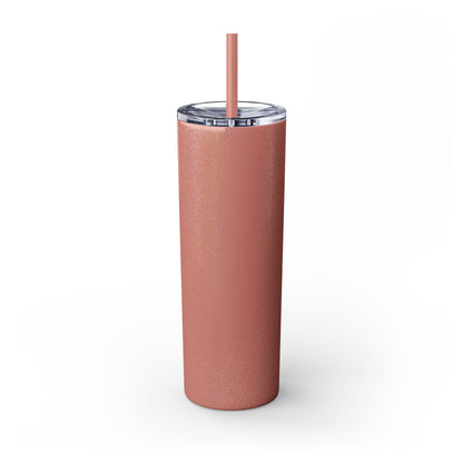 Skinny Tumbler with Straw, 20oz Christmas Holiday Season Gift Giving Family Gathering Yuletides Season Family Gifts Christmas Day Tumbler