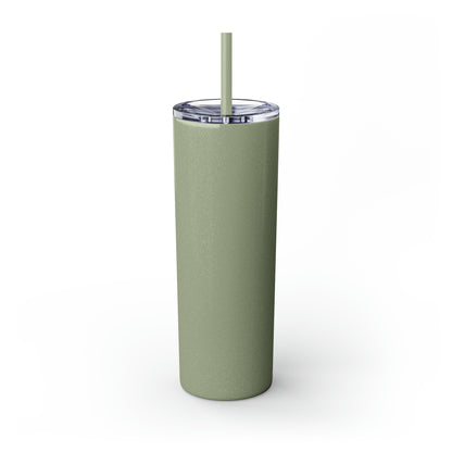 Skinny Tumbler with Straw, 20oz Christmas Holiday Season Gift Giving Family Gathering Yuletides Season Family Gifts Christmas Day Tumbler