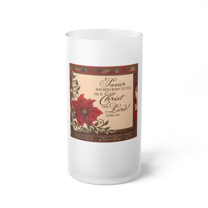 Frosted Glass Beer Mug Christmas Mug Holiday Season Gift Giving Family Gathering Yuletides Season Family Gifts Christmas Day Beer Mug