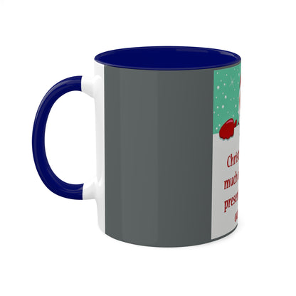 Colorful Mugs, 11oz Christmas Mug Holiday Season Gift Giving Family Gathering Yuletides Season Family Gifts Christmas Day Cup