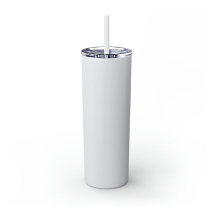 Skinny Tumbler with Straw, 20oz Christmas Holiday Season Gift Giving Family Gathering Yuletides Season Family Gifts Christmas Day Tumbler