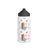 " It's A Girl Thing " Ladies Women Stainless Steel Water Bottle, Standard Lid Portable Travel Drinkware