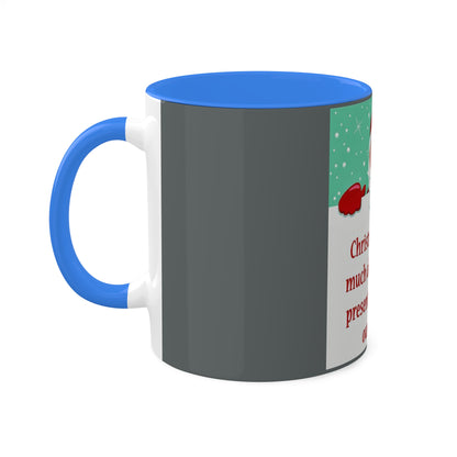 Colorful Mugs, 11oz Christmas Mug Holiday Season Gift Giving Family Gathering Yuletides Season Family Gifts Christmas Day Cup