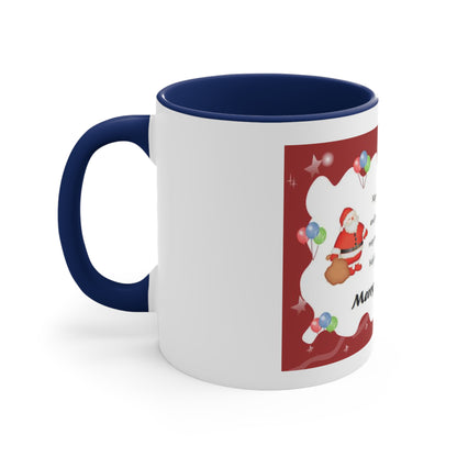 Accent Coffee Mug, 11oz Christmas Mug Holiday Season Gift Giving Family Gathering Yuletides Season Family Gifts Christmas Day Cup
