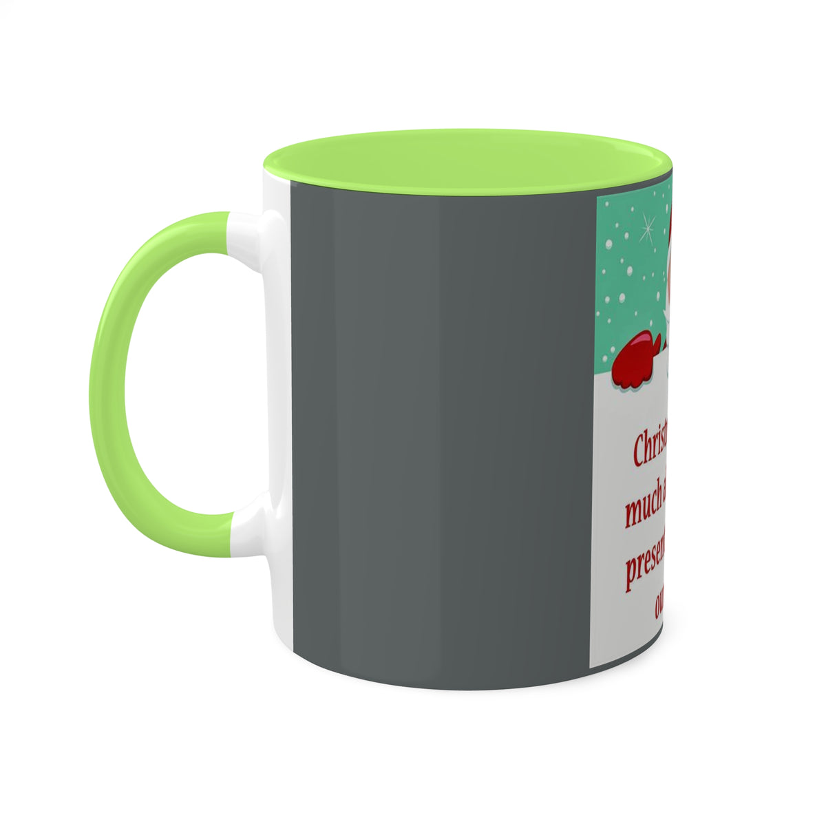 Colorful Mugs, 11oz Christmas Mug Holiday Season Gift Giving Family Gathering Yuletides Season Family Gifts Christmas Day Cup