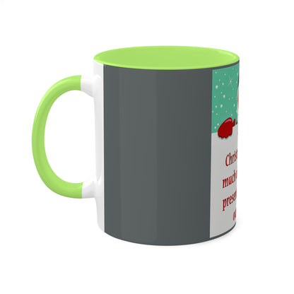 Colorful Mugs, 11oz Christmas Mug Holiday Season Gift Giving Family Gathering Yuletides Season Family Gifts Christmas Day Cup