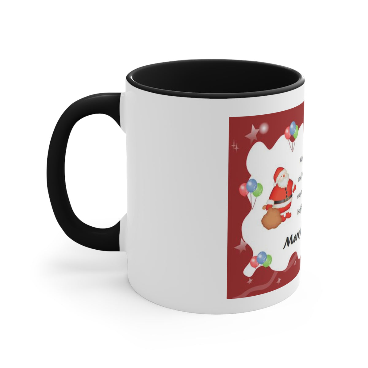 Accent Coffee Mug, 11oz Christmas Mug Holiday Season Gift Giving Family Gathering Yuletides Season Family Gifts Christmas Day Cup