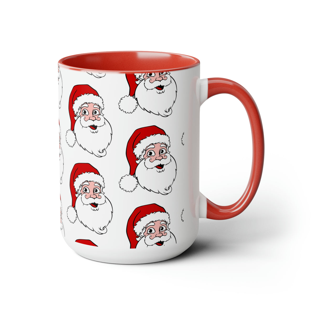 Two-Tone Coffee Mugs, 15oz Christmas Mug Holiday Season Gift Giving Family Gathering Yuletides Season Family Gifts Christmas Day Cup