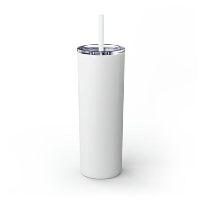 Skinny Tumbler with Straw, 20oz Christmas Holiday Season Gift Giving Family Gathering Yuletides Season Family Gifts Christmas Day Tumbler