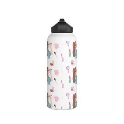 " It's A Girl Thing " Ladies Women Stainless Steel Water Bottle, Standard Lid Portable Travel Drinkware
