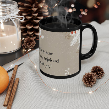 11oz Black Mug Christmas Mug Holiday Season Gift Giving Family Gathering Yuletides Season Family Gifts Christmas Day Cup