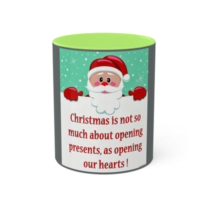 Colorful Mugs, 11oz Christmas Mug Holiday Season Gift Giving Family Gathering Yuletides Season Family Gifts Christmas Day Cup