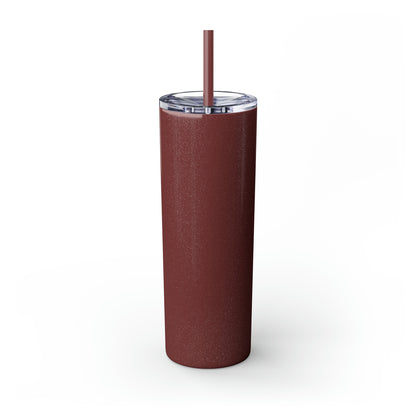 Skinny Tumbler with Straw, 20oz Christmas Holiday Season Gift Giving Family Gathering Yuletides Season Family Gifts Christmas Day Tumbler