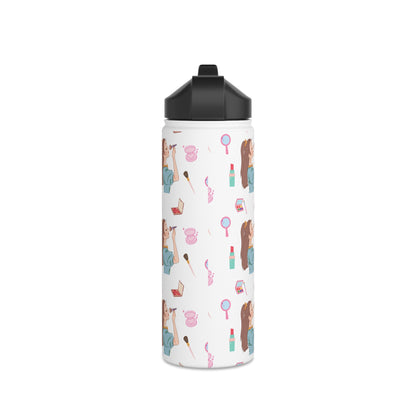 " It's A Girl Thing " Ladies Women Stainless Steel Water Bottle, Standard Lid Portable Travel Drinkware