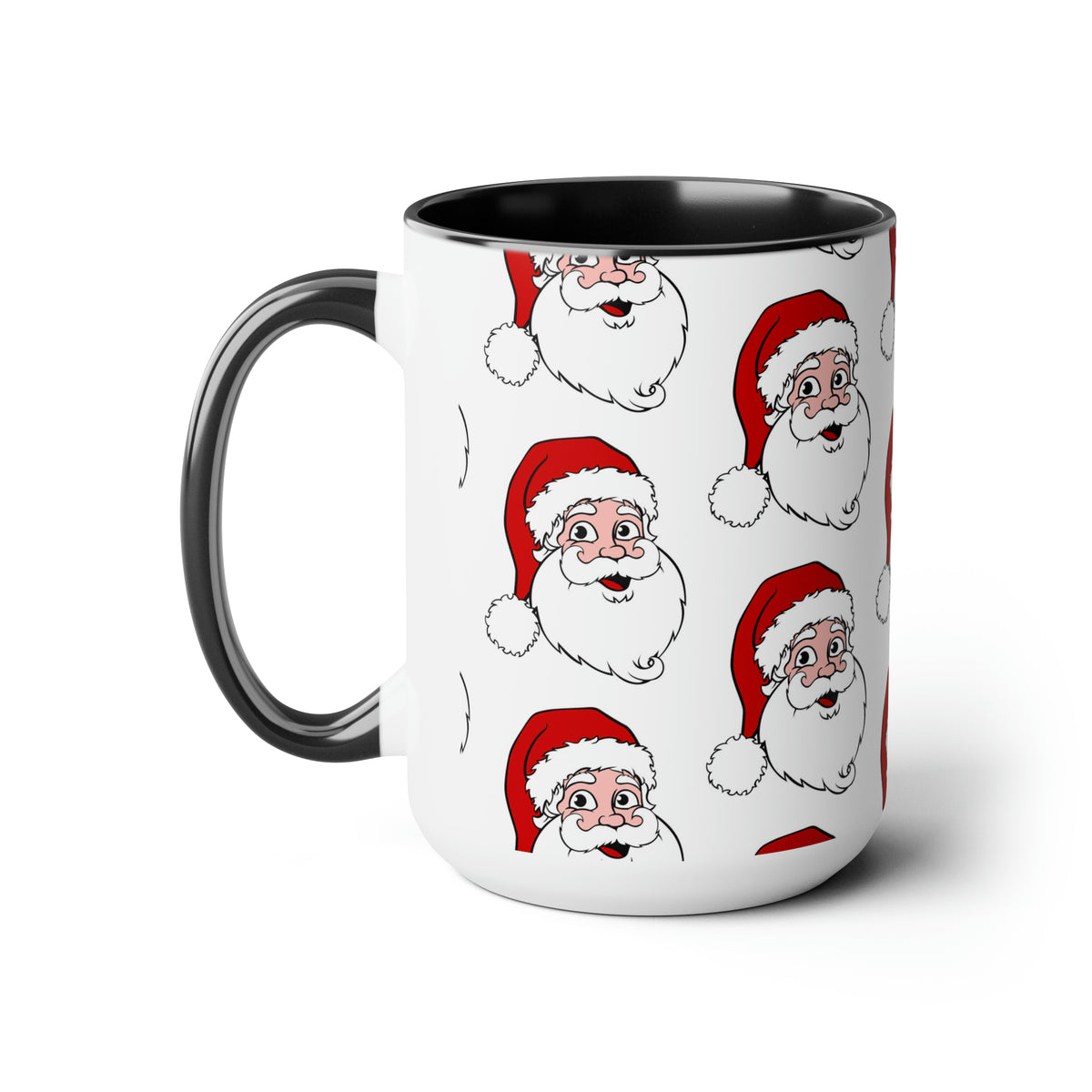 Two-Tone Coffee Mugs, 15oz Christmas Mug Holiday Season Gift Giving Family Gathering Yuletides Season Family Gifts Christmas Day Cup