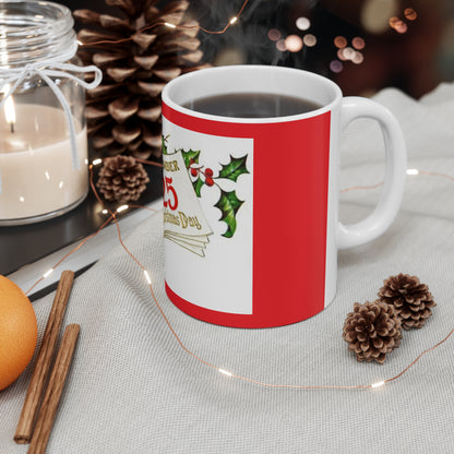 Ceramic Mug 11oz Christmas Mug Holiday Season Gift Giving Family Gathering Yuletides Season Family Gifts Christmas Day Cup
