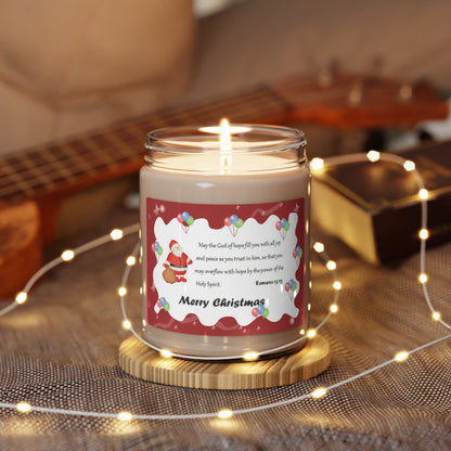 Scented Soy Candle, 9oz Christmas Scented Candle Holiday Season Gift Giving Family Gathering Yuletides Season Family Gifts Christmas Day Candle