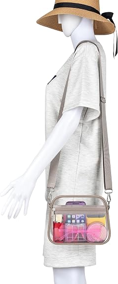 Clear Bag for Stadium Events, Women's Satchel Handbags Clear Purse