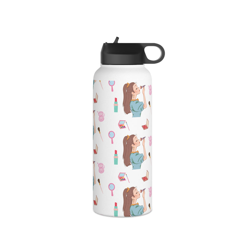 " It's A Girl Thing " Ladies Women Stainless Steel Water Bottle, Standard Lid Portable Travel Drinkware