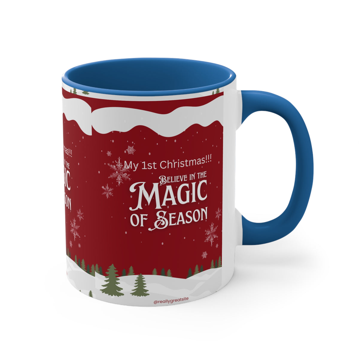 Accent Coffee Mug, 11oz Merry Christmas Holiday Gifts Christmas Holiday Season Gift Giving Family Gathering Yuletides Season Family Gifts Christmas Day Candle