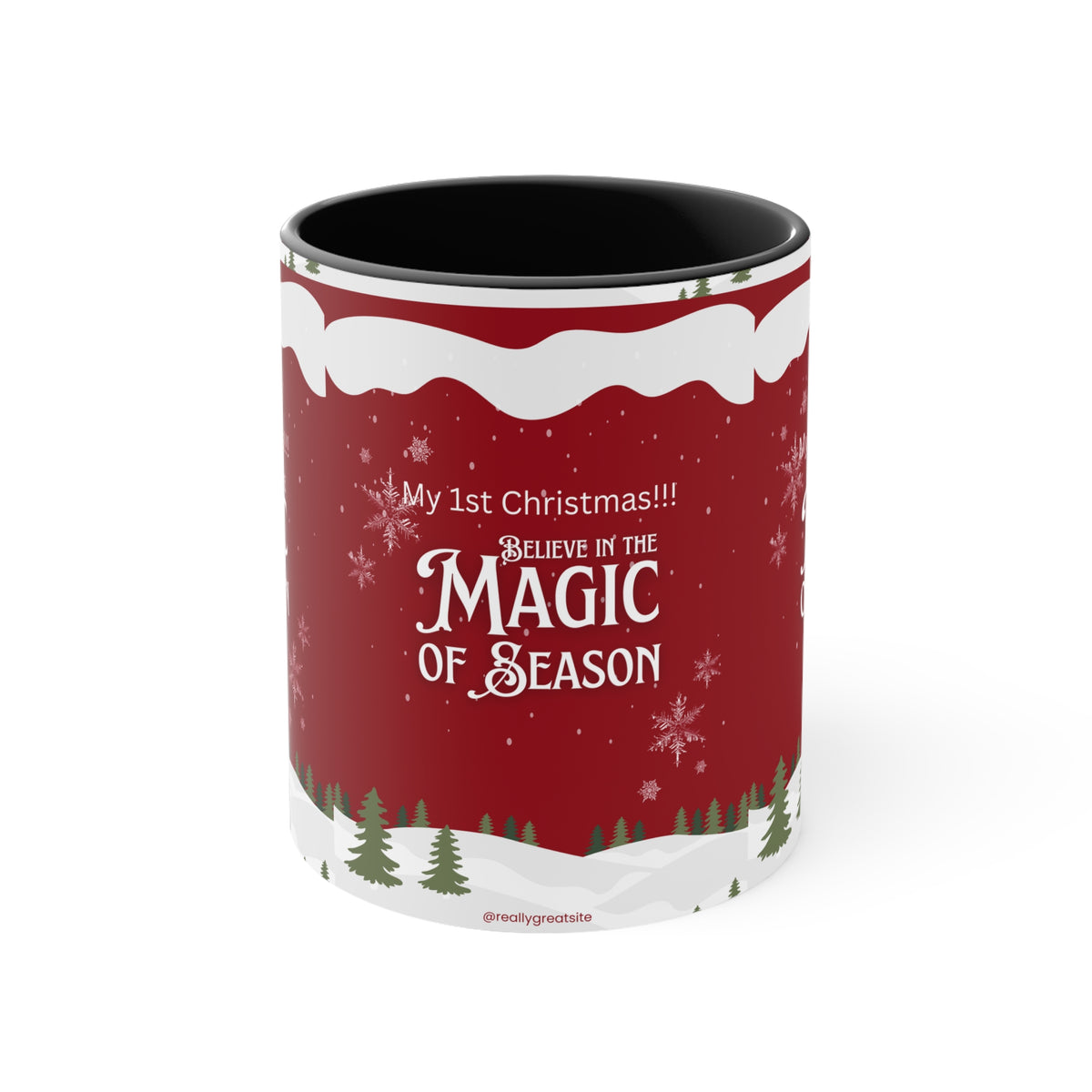 Accent Coffee Mug, 11oz Merry Christmas Holiday Gifts Christmas Holiday Season Gift Giving Family Gathering Yuletides Season Family Gifts Christmas Day Candle