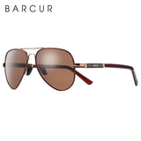 BARCUR Men Sunglasses Pilot Polarized Sun glasses Male Women accessories Driving Oculos Gafas De Sol