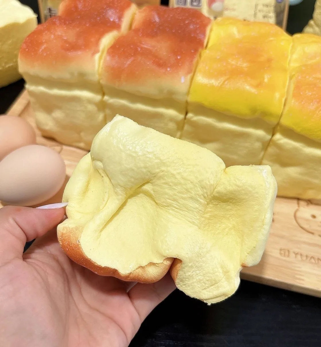 Ultimate Stress Relief Squeeze Toy, Super Soft Slow Rise Bread with Realistic Texture, Satisfying Squishy Toy for Adult Anxiety