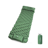 Outdoor Sleeping Pad Camping Inflatable Mattress with Pillows Travel Mat Folding Bed Ultralight Air Cushion Hiking Trekking