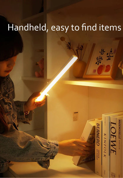 LED Motion Sensor Light Wireless LED Night Light Type C Rechargeable Light Cabinet Wardrobe Lamp Staircase Backlight For Kitchen