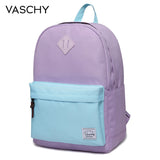 Backpack for Men and Women VASCHY Unisex Classic Water Resistant Rucksack School Backpack 15.6Inch Laptop for Teenager