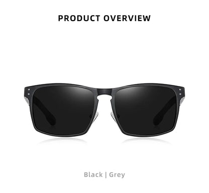 BARCUR Aluminium Magnesium Square Sunglasses Men Polarized Vintage Shades Women Sun Glasses For Men Sport Eyewear Oculos De Sol