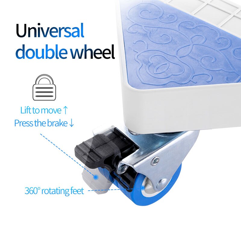 LVDIBAO Washing Machine Stand Multi-functional Movable Adjustable Base Mobile Roller for Washing Machine Dryer and Refrigerator