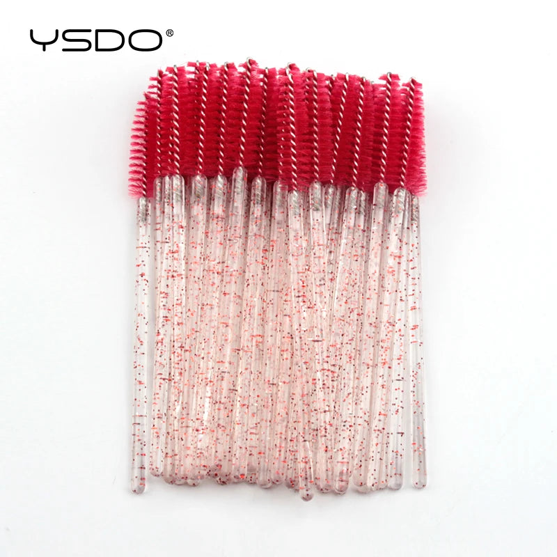 HOT 5/50 PCS Crystal Eyelashes Brush Comb Eye Lashes Extension Mascara Wands Makeup Tools Professional Makeup Beauty Tool