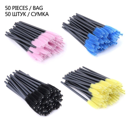 HOT 5/50 PCS Crystal Eyelashes Brush Comb Eye Lashes Extension Mascara Wands Makeup Tools Professional Makeup Beauty Tool