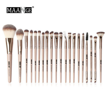 MAANGE-Ensemble de pinceaux de maquillage avec sac, poudre, fard à barrage, mélange, eyeliner, cils, Jules, portable, Pro, 12/20 pièces