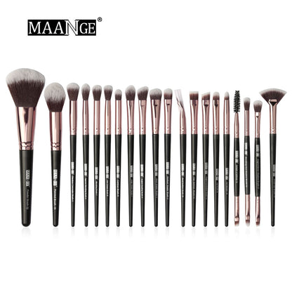 MAANGE-Ensemble de pinceaux de maquillage avec sac, poudre, fard à barrage, mélange, eyeliner, cils, Jules, portable, Pro, 12/20 pièces
